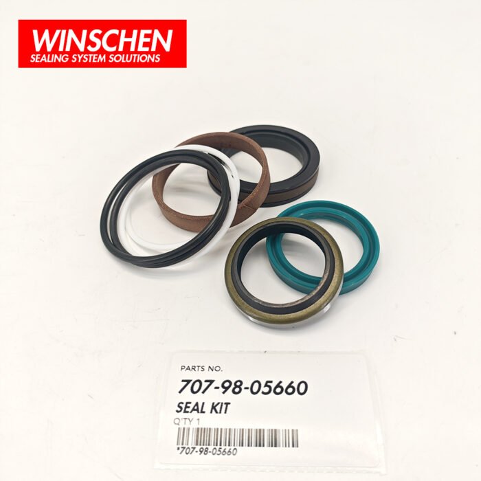 707-98-05660 Komatsu Arm Cylinder Seal Kit components front view