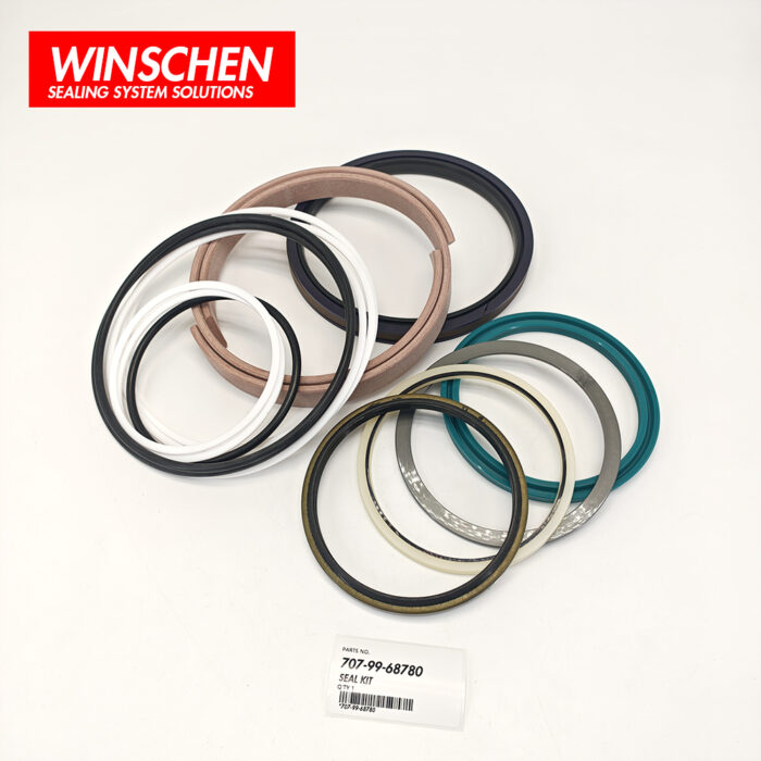 707-99-68780 Komatsu Hydraulic Cylinder Seal Kit components front view