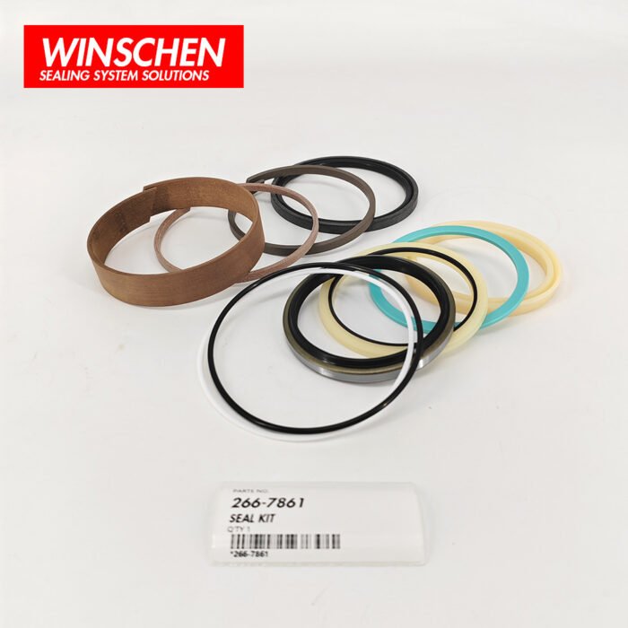 266-7861 Hydraulic Boom Cylinder Seal Kit Components 266-7861 hydraulic boom cylinder seal kit components for Caterpillar equipment