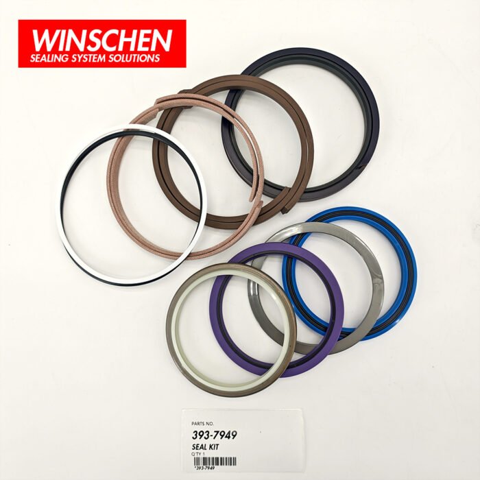393-7949 Stick Arm Cylinder Seal Kit for Caterpillar 312D 312E 314E CR Excavators