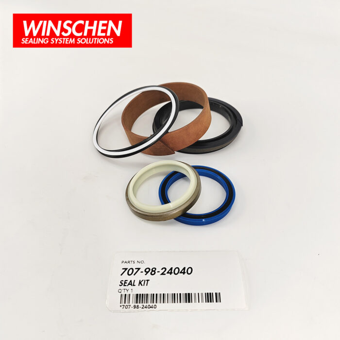 707-98-24040 DRAWBAR SHIFT CYLINDER SEAL KIT 4 707-98-24040 aftermarket seal kit components for Komatsu GD521A-1E GD663A-2
