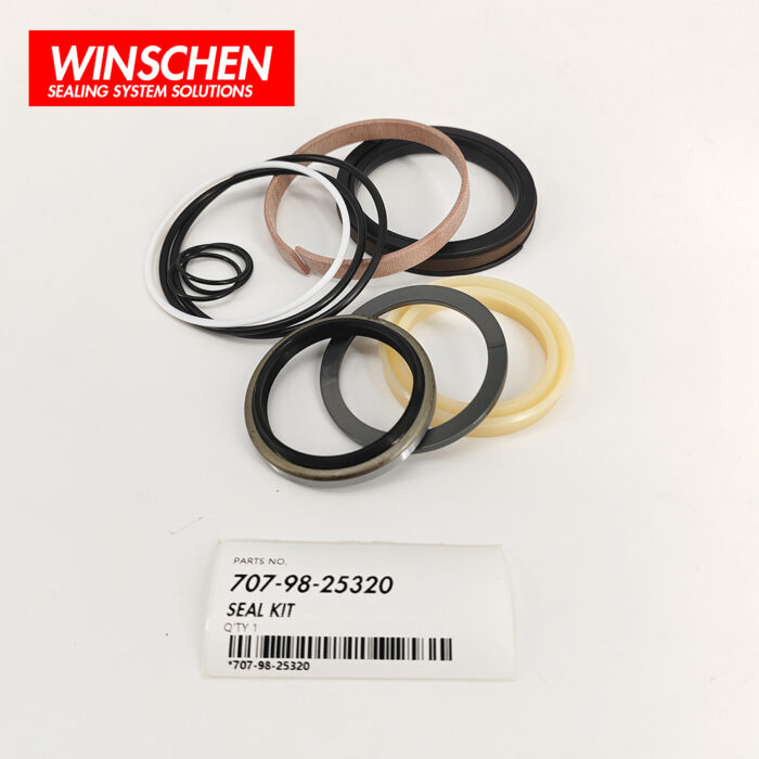 707-98-25320 BLADE CYLINDER SEAL KIT (4) 707-98-25320 aftermarket seal kit components for Komatsu GD555 GD655 GD675