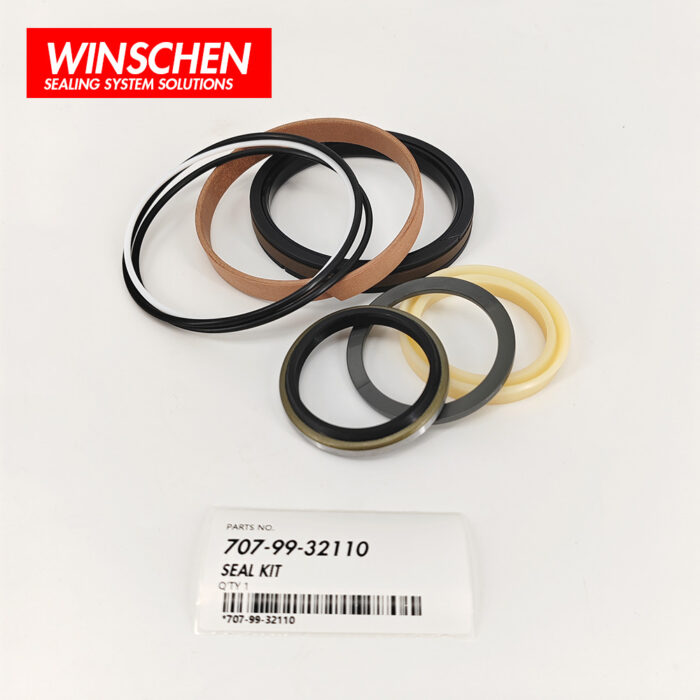 707-99-32110 DUMP CYLINDER SEAL KIT (4) 707-99-32110 aftermarket seal kit components for Komatsu WA100 WA120 WA470