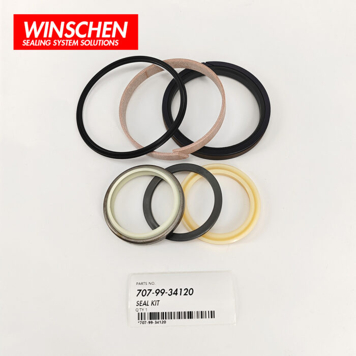 707-99-34120 LIFT CYLINDER SELA KIT (4) 707-99-34120 aftermarket seal kit components for Komatsu WA100 WA120 WA180