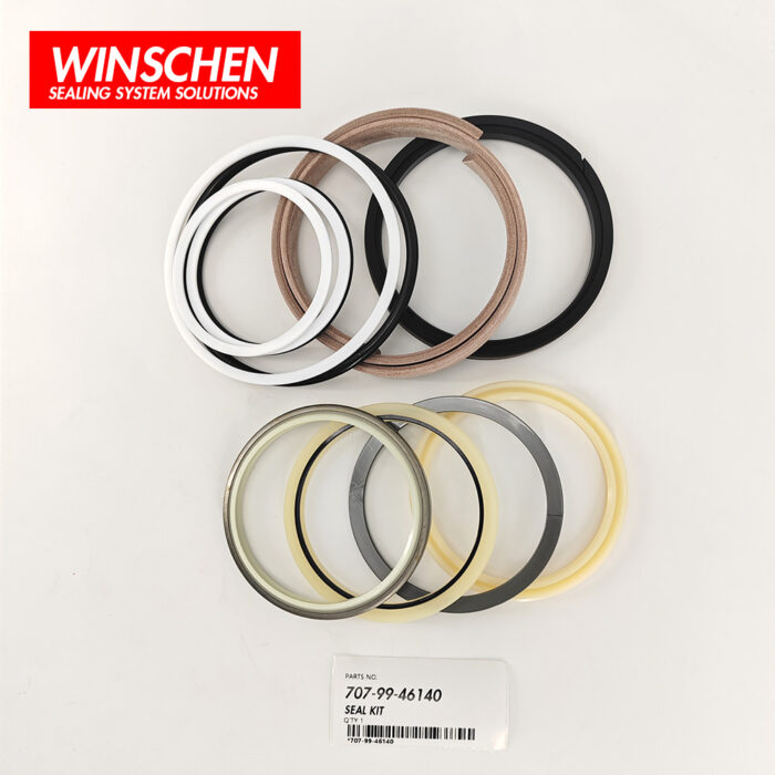 707-99-46140 BOOM CYLINDER SEAL KIT (4) 707-99-46140 aftermarket seal kit components for Komatsu PC228US PC228USLC