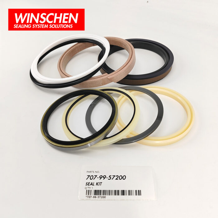 707-99-57200 ARM CYLINDER SEAL KIT (2) 707-99-57200 Komatsu Bucket Cylinder Seal Kit product image