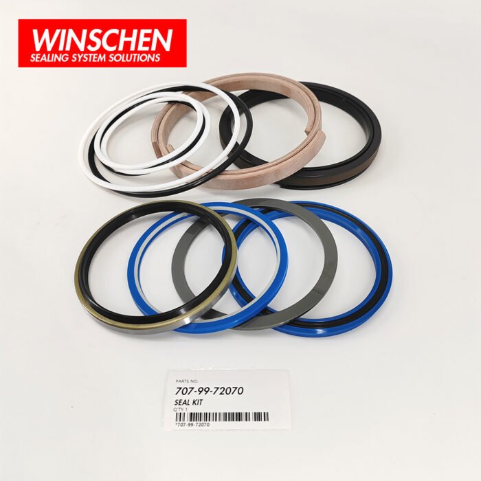707-99-72070 BUCKET CYLINDER SEAL KIT 4 707-99-72070 aftermarket seal kit components for Komatsu PC490 PC490LC