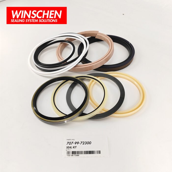 707-99-72300 ARM CYLINDER SEAL KIT 4 707-99-72300 aftermarket seal kit components for Komatsu PC300 PC350