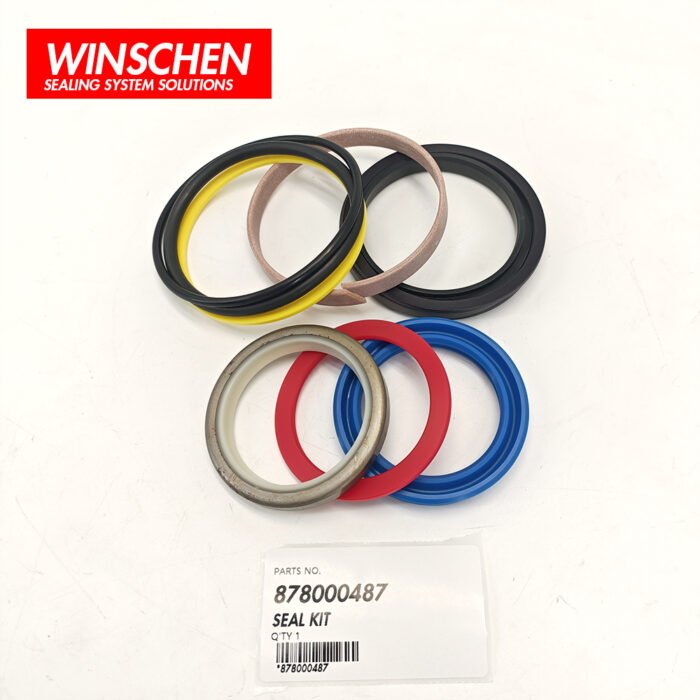 878000487 SHOVEL DUMPING CYLINDER SEAL KIT 3 878000487 Komatsu shovel dumping cylinder seal kit components