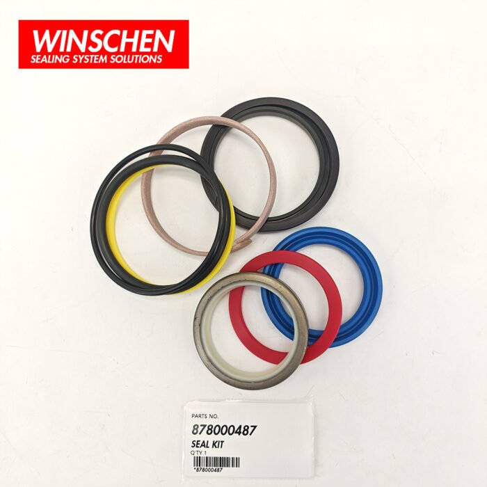 878000487 SHOVEL DUMPING CYLINDER SEAL KIT 878000487 shovel dumping cylinder seal kit for Komatsu WB97S-2, WB140-2 & WB150-2 backhoe loader