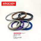 WINSCHEN 707-99-43590 steering cylinder seal kit, close-up angled view of the seals and rings