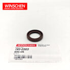 WINSCHEN 185-0303 lip type oil seal for Caterpillar, angled reverse view showing inner lip