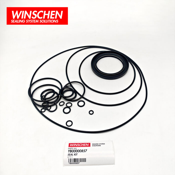 YB00000857 PUMP SEAL KIT 2 WINSCHEN YB00000857 hydraulic pump seal kit for Hitachi excavators, product photo 2