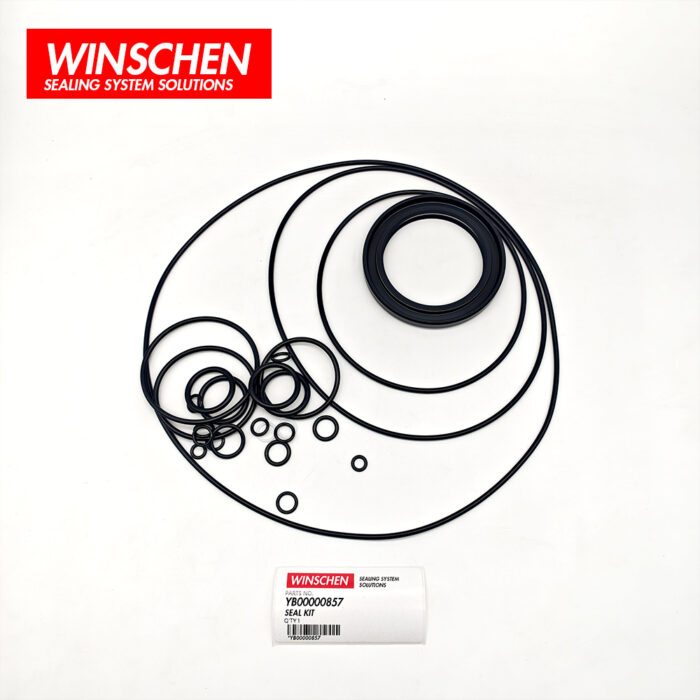 YB00000857 PUMP SEAL KIT 3 WINSCHEN YB00000857 hydraulic pump seal kit for Hitachi excavators, product photo 3